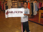A kid rockin Heelys during the whole Nordstrom\'s 