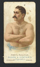 Cigarette Advertising Card Portrait of Boxer John 