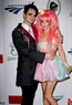 Clint Catalyst with Audrey Kitching at Jared Gold/Joshua Petker show
