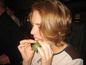 Eating a baby pineapple - ouch