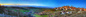 HDR after sunset and panoramic view of Monferrato 
