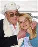 Hunter Thompson and his bride Anita 2003