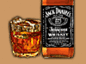 Jack Daniels Bottle and Glass