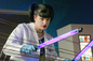 Pauley Perrette at work