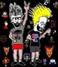 Beavis & Butthead With Painted Faces