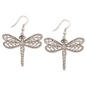 Silver Filigree Dragonfly Earrings