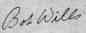 Bob Wills autograph