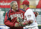 President Bush Throwing Out the First Pitch 2005