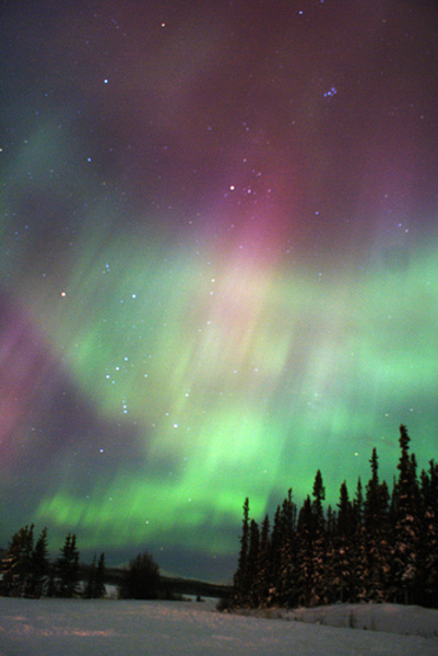 Aurora in Whitehorse, Yukon, 2011