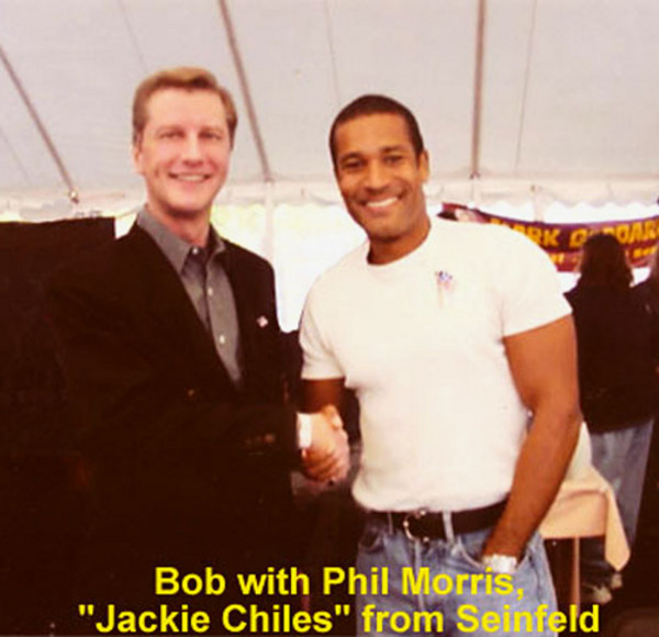 Bob Conrad of Fort Lee, NJ with comedian Phil Morr