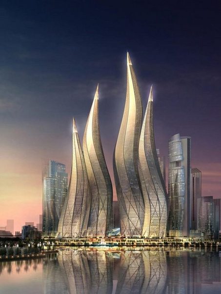Dubai Towers (night), Dubai dubai towers dubai. Dubai Towers (night), Dubai
