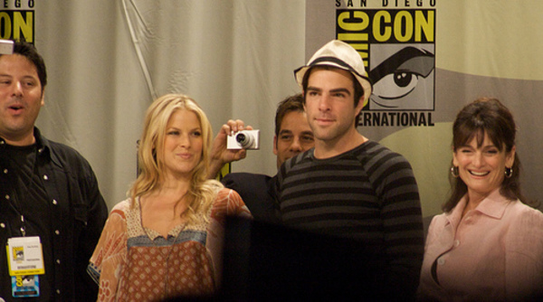 Greg Grunberg, Ali Larter, Zachary Quinto, and Cri