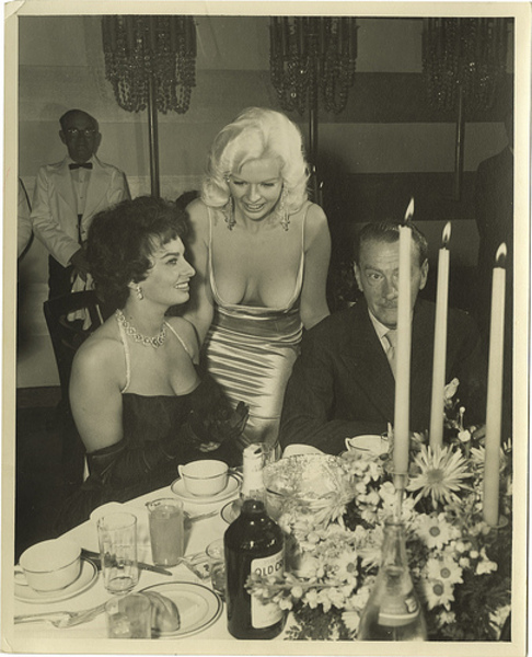 Jayne Mansfield & Sophia Loren