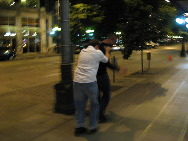 Justin towing Kyle on my Heelys