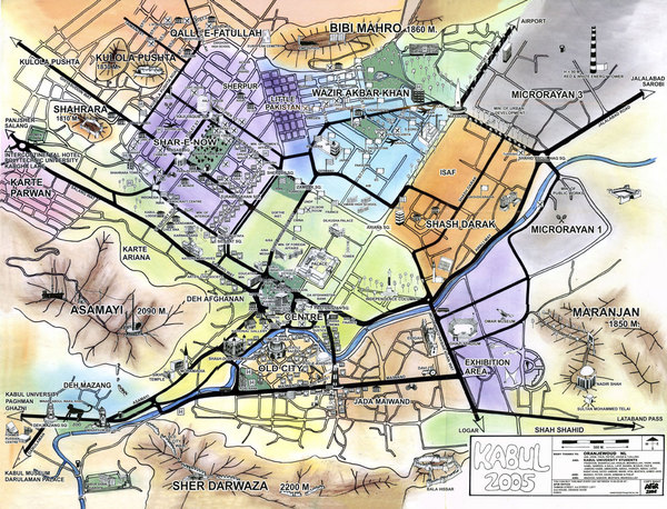 Kabul Map 2005