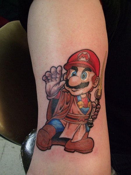Mario Jedi Tattoo
