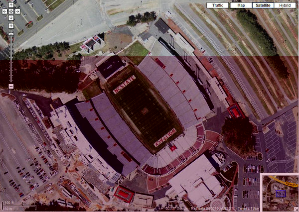 Overhead view