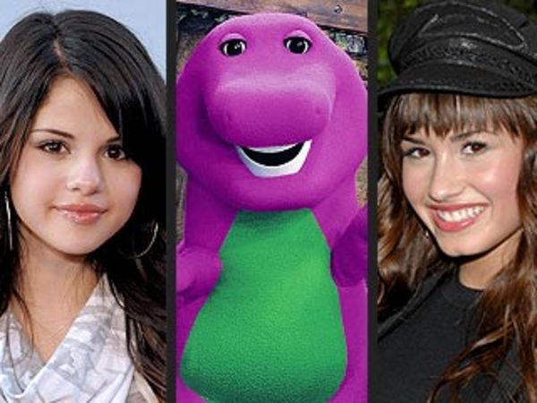 Selena, Demi and Barney Selena, Demi and Barney