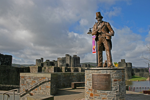 Tommy Cooper a Castell Caerffili