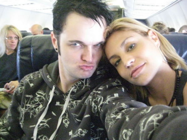 Clint on a plane w/LISA D'AMATO