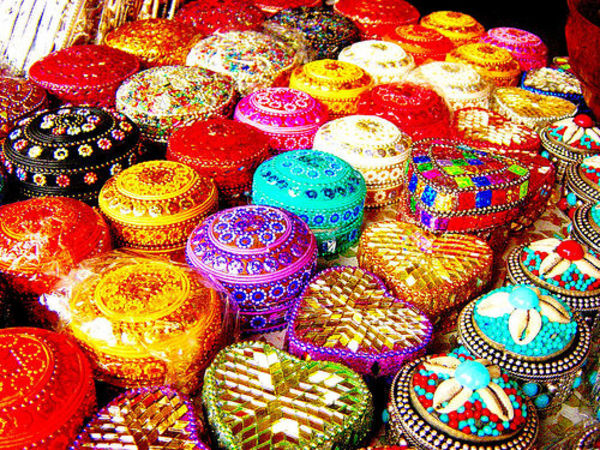 lovely hand-made gift boxes , indian style