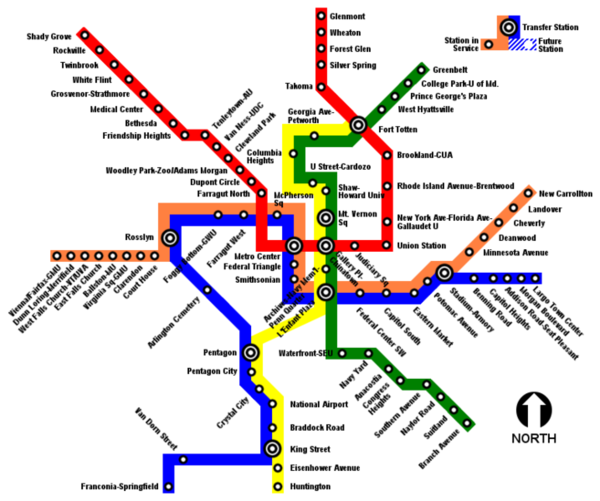 Dc metro system map