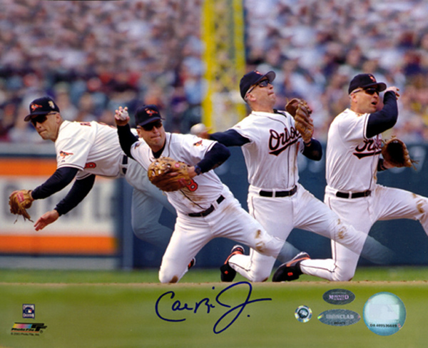 Cal Ripken, Jr. Autographed Card (Cool Shot)
