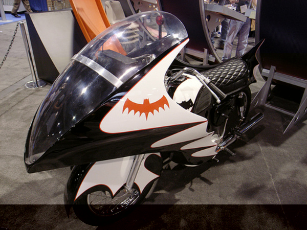the bat cycle from the 70\'s batman tv show (starr